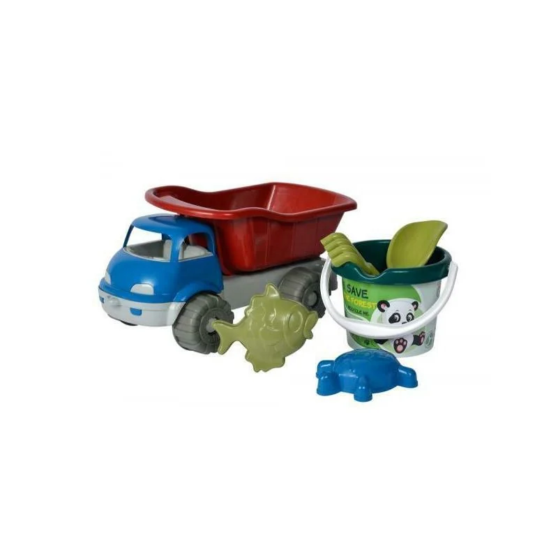 Auto do piesku, vedierko, formičky Androni z recyklovaného plastu-Androni