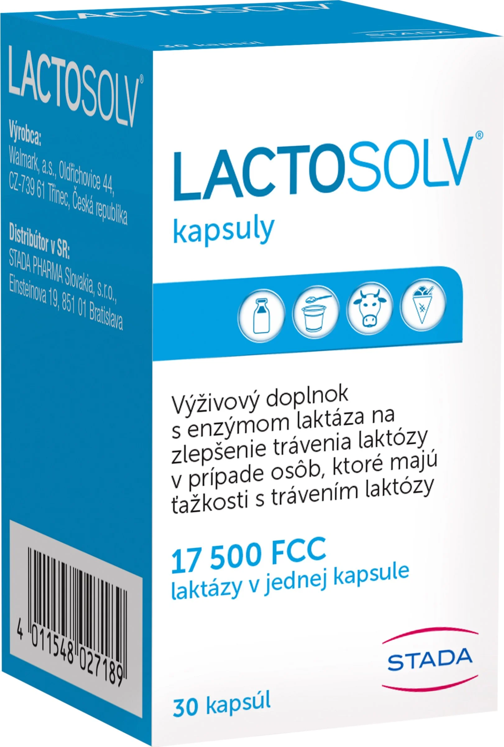 LACTOSOLV 1×30 cps, výživový doplnok