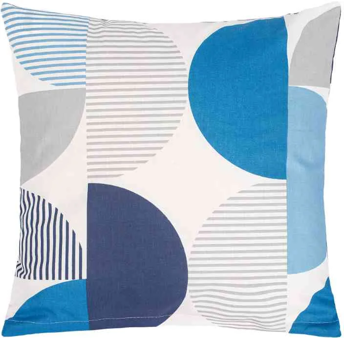 Obliečka 90/584 40x40cm modrý polkruh 1×1 ks, bavlnená obliečka na vankúš