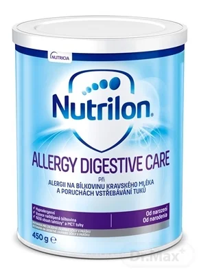 Nutrilon ALLERGY DIGESTIVE CARE 1×450 g, mliečna výživa, od narodenia