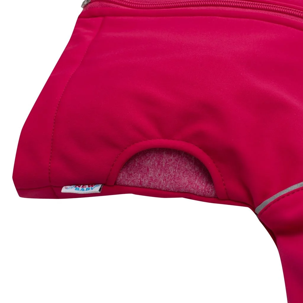Softshellová dojčenská bundička ružová 68 (4-6m), 20C45989