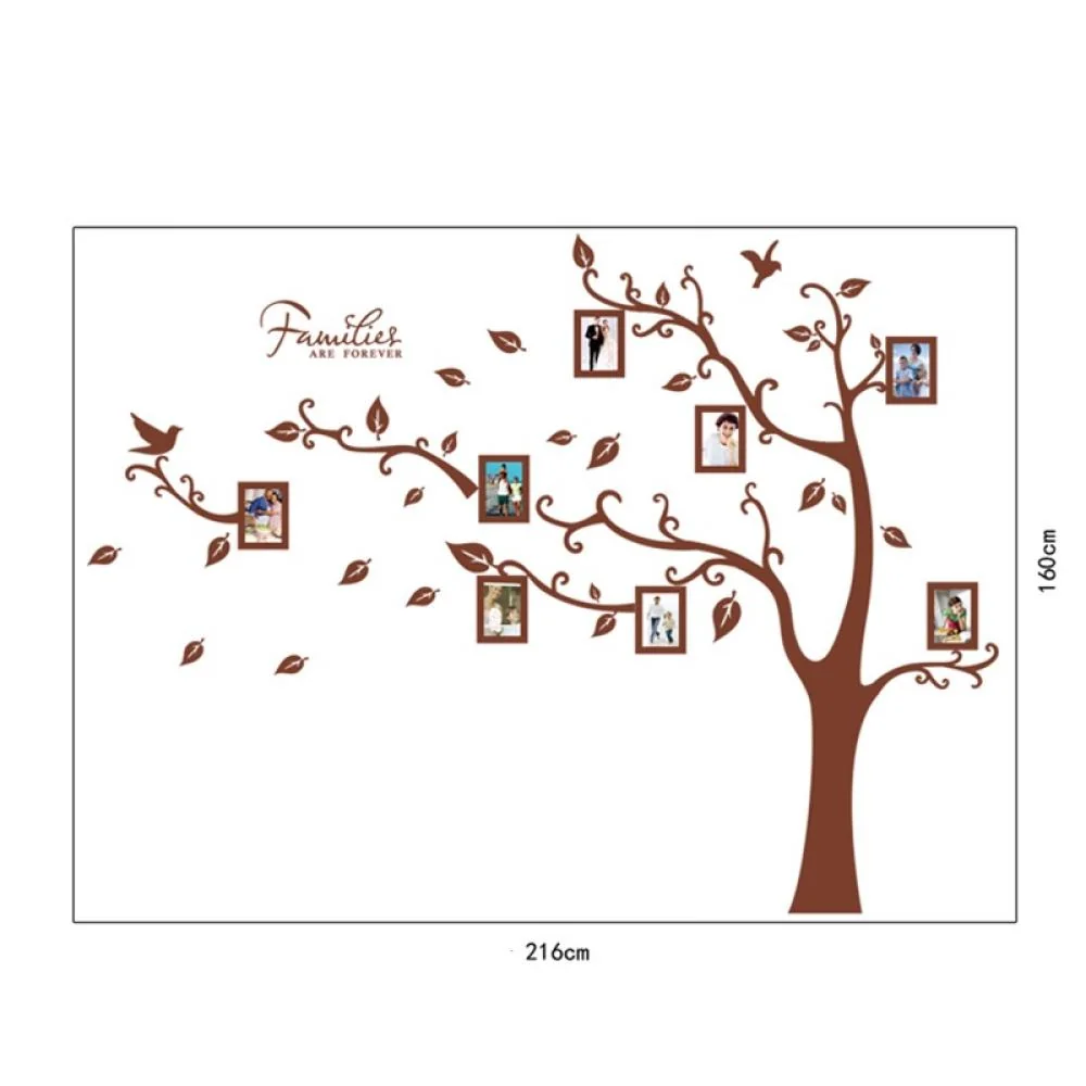 Samolepka na stenu Strom s fotkami 60cm x 90cm, PVC