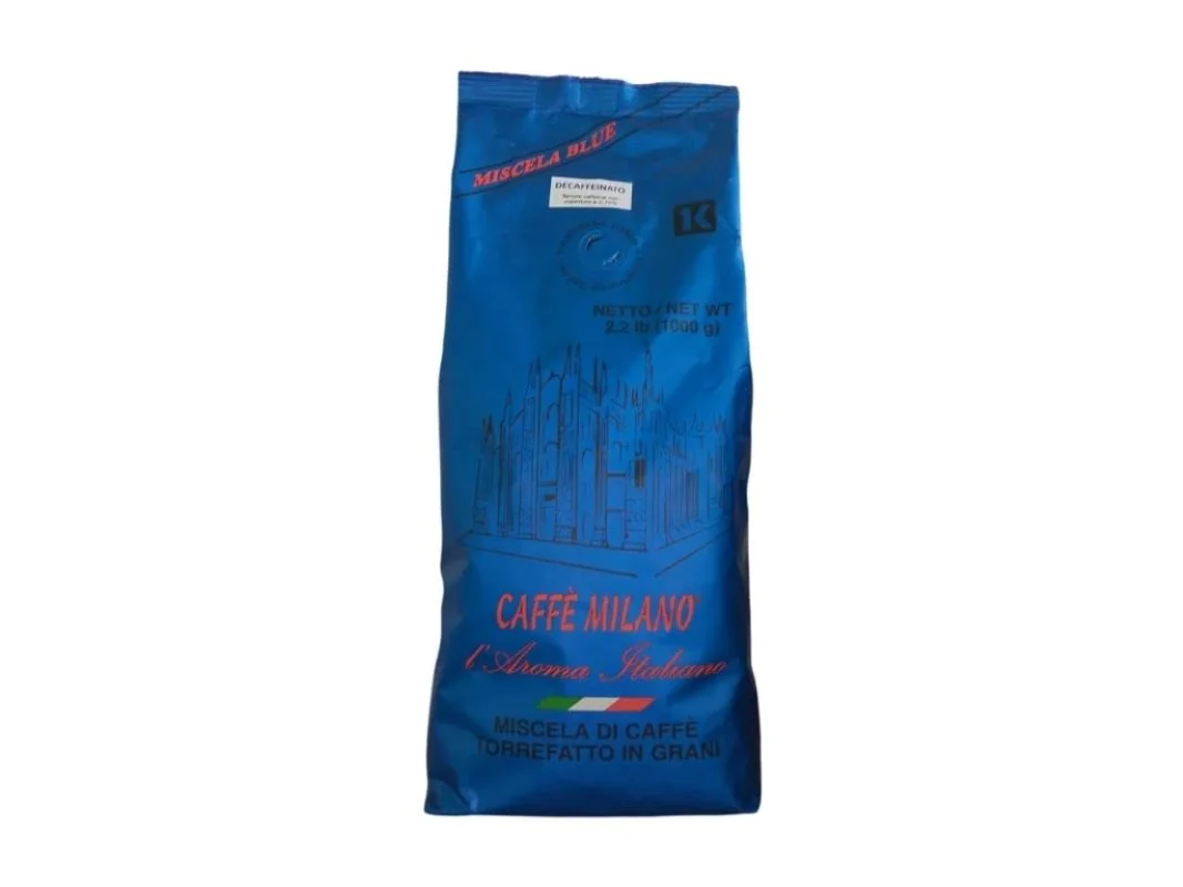 Caffé Milano Dek Blend bezkofeínová zrnková káva 1 kg