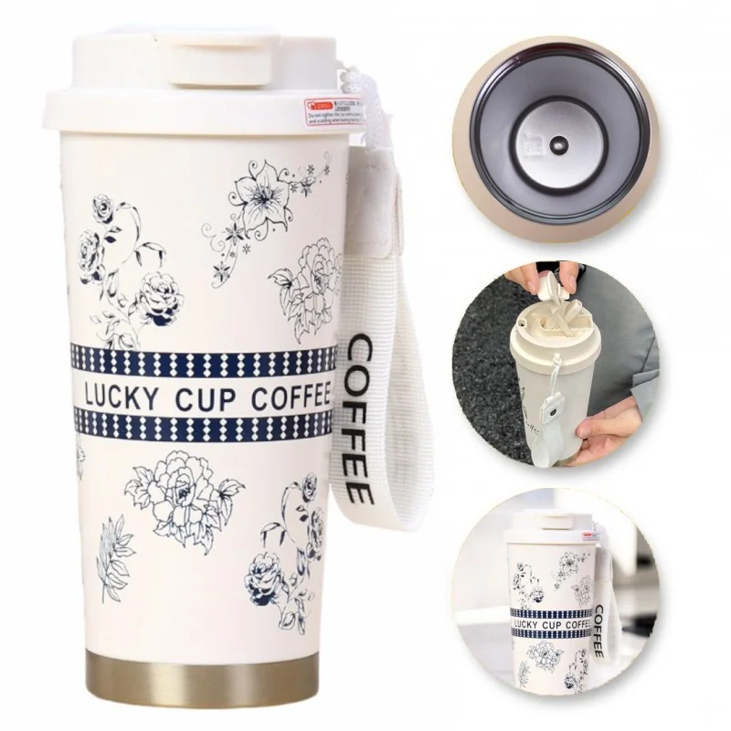 Livefy termohrnček Lucky Cup 550ml, béžový