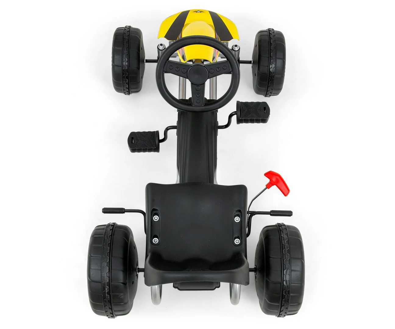 Detská šliapacia motokára Go-kart Milly Mally Viper žltá ,