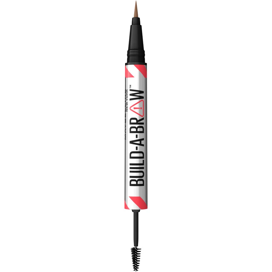 Maybelline New York Build A Brow 255 Soft Brown fixka a gél na obočie 1×1 ks, fixka a gél na obočie