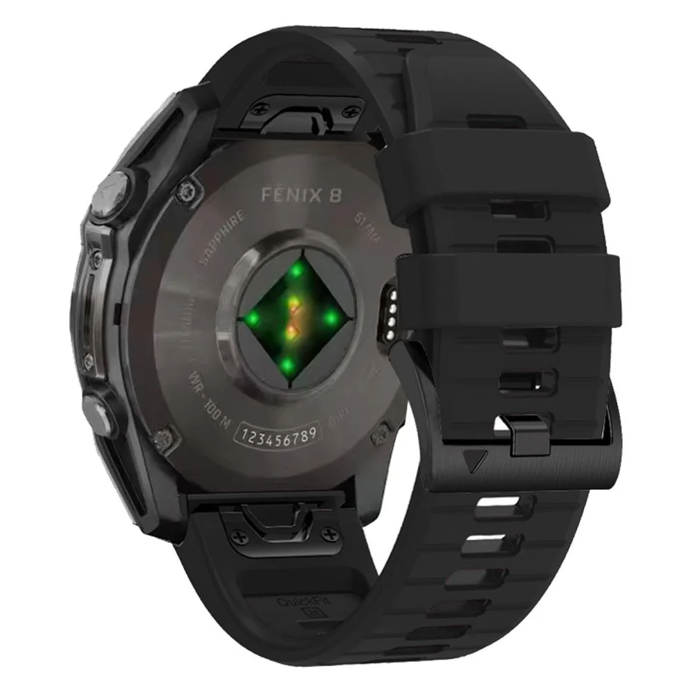 Tech-Protect Silicone Line remienok na Garmin Fenix 5x / 5x Plus / 6x / 6x Pro / 7x / 8 51mm, black