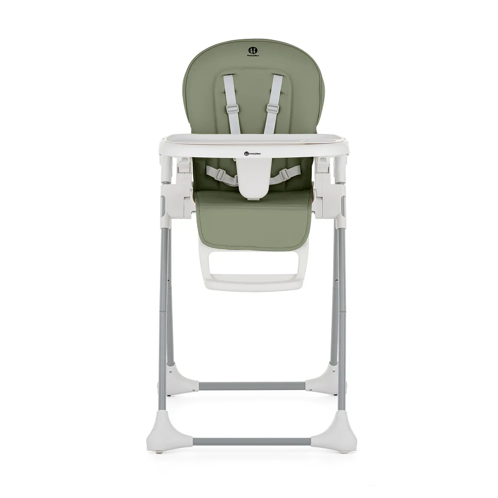 PETITE&MARS Poťah sedadla a podnos k detskej stoličke Gusto Mature Olive 1×1 ks