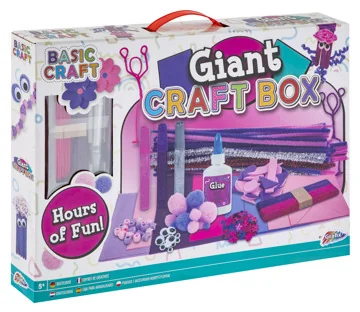 Creative Craft Veľký kreativný box rúžový 1×1 ks, veľký kreativný box
