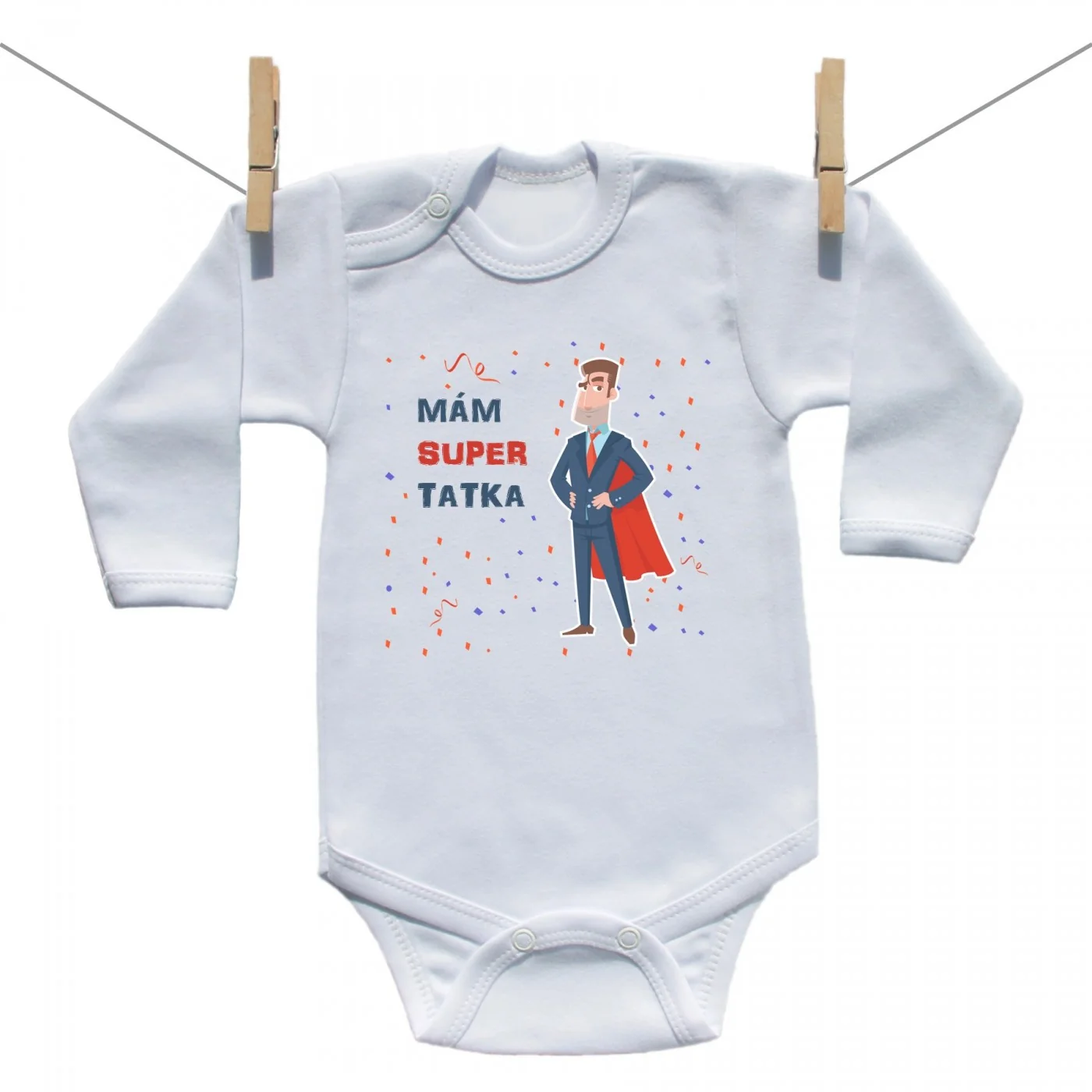 Boodyy Body s dlhým rukávom Mám super tatka Veľkosť: 80