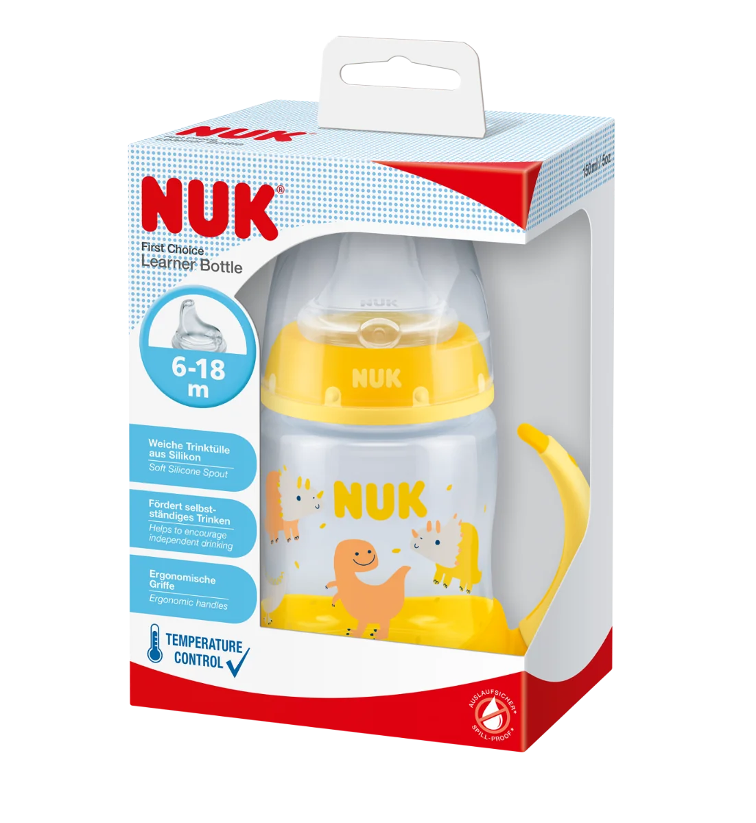 NUK FC FĽAŠA PP Na učenie 1×1 ks, so silikónovým cumlíkom, 6m+