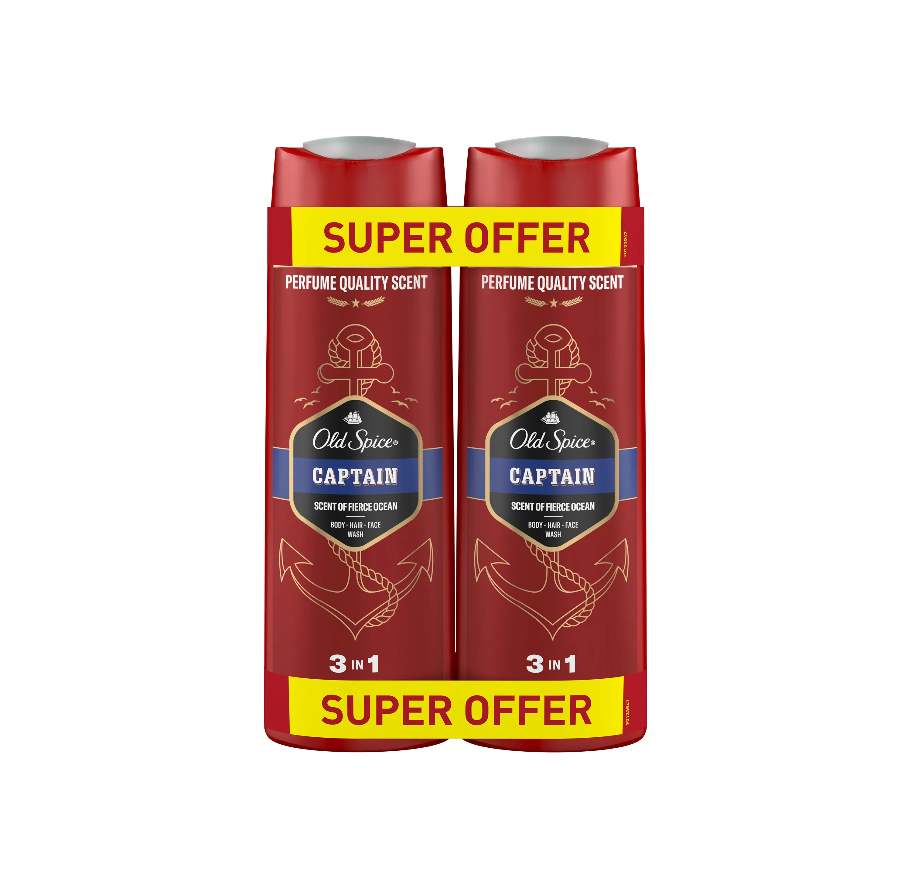 Old Spice Captain sprchový gél a šampón 2x400 ml