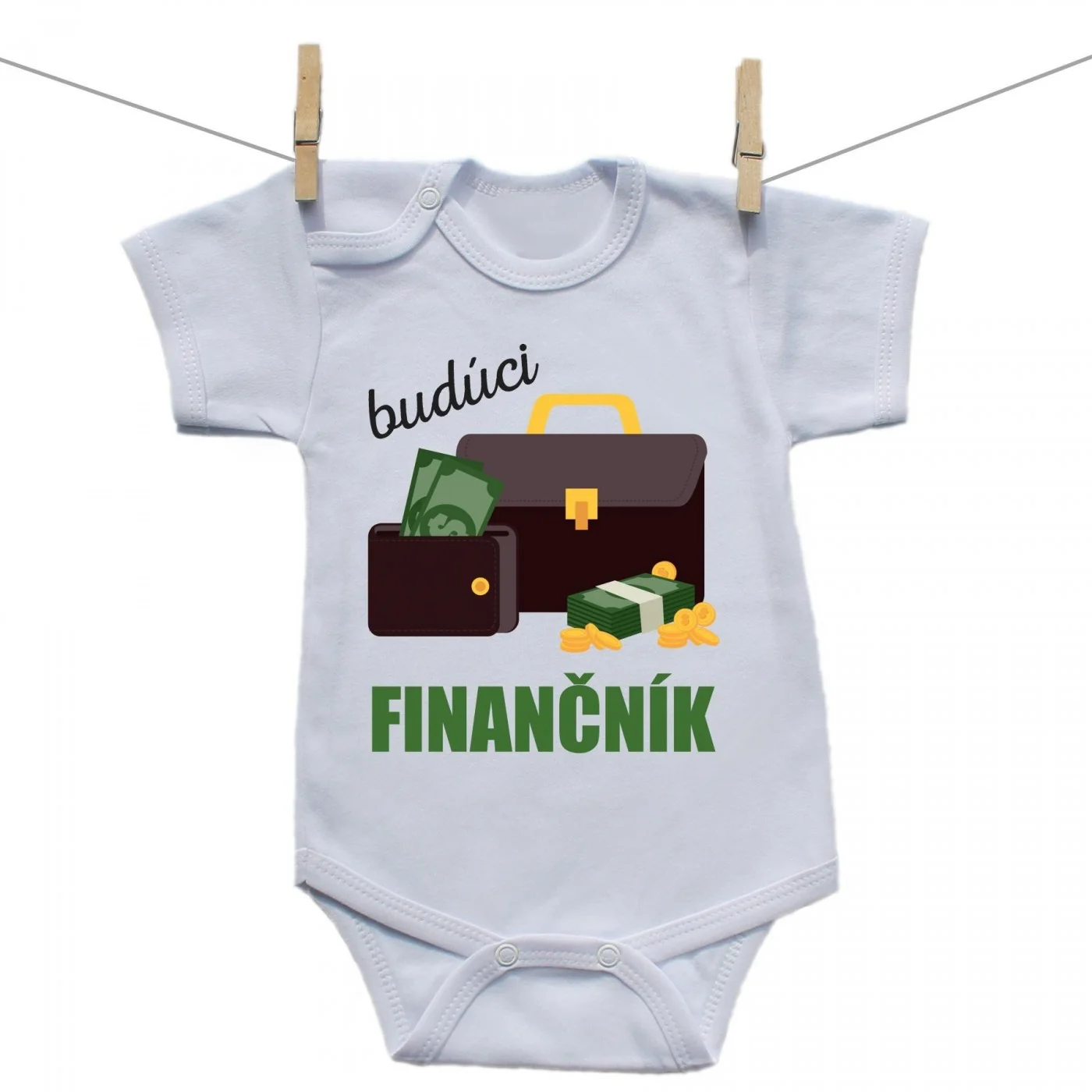 Boodyy Body s krátkym rukávom Budúci finančník Veľkosť: 62