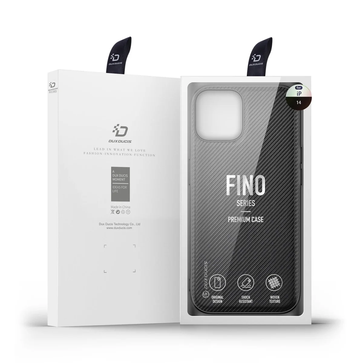 Dux Ducis Fino kryt na iPhone 14, čierny