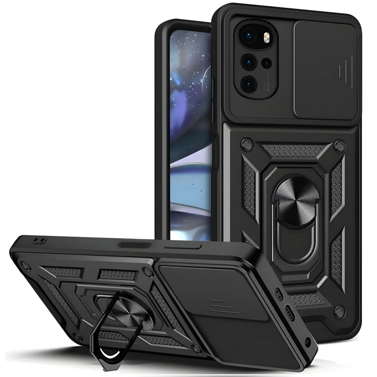 Hybrid Armor Camshield pre Motorola Moto G22/Moto G4 Pl Puzdro s krytom fotoapa