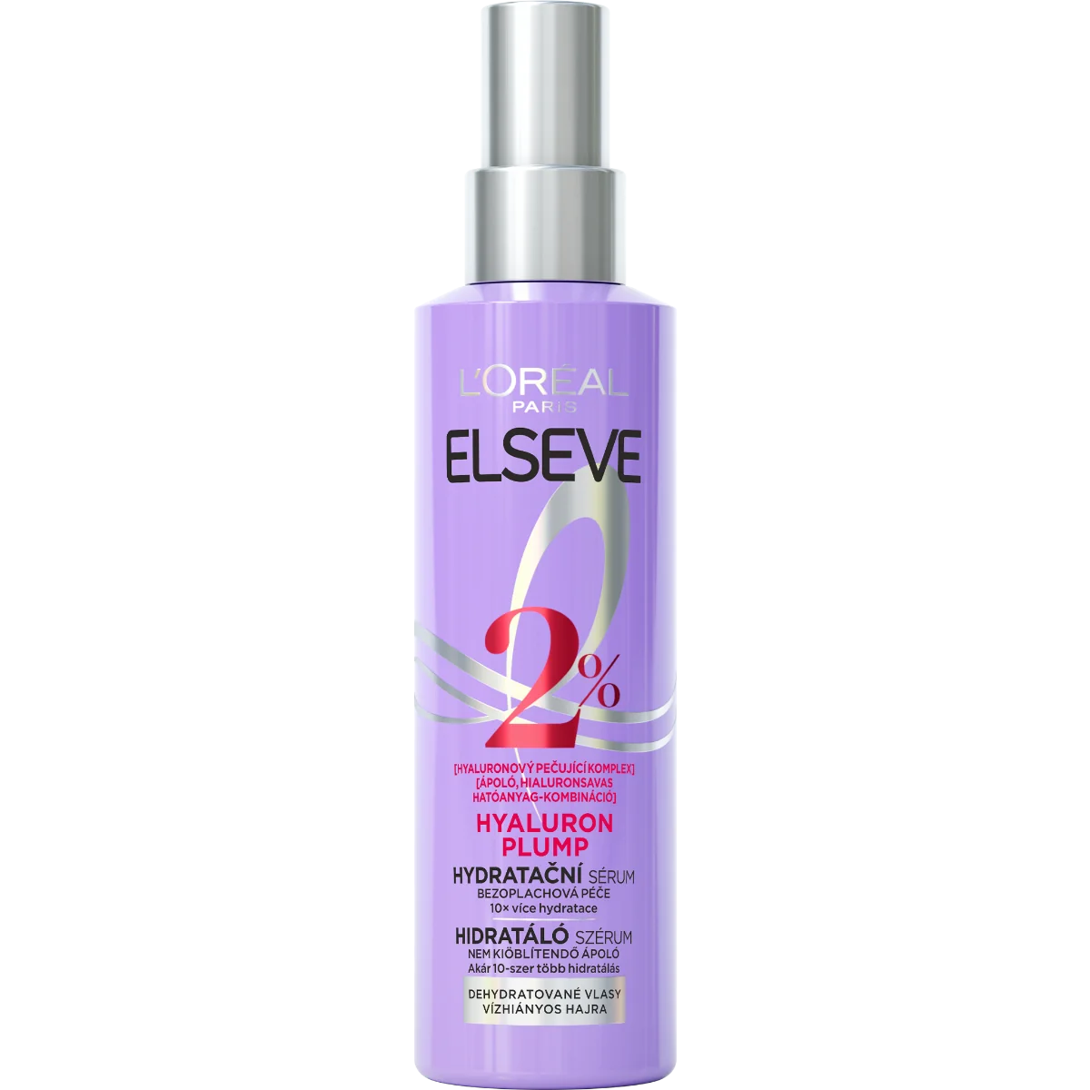 L'Oréal Paris Elseve Hyaluron Plump Hydratačné sérum s 2 % hyalurónovým ošetrujúcim komplexom 1×150 ml, hydratačné sérum