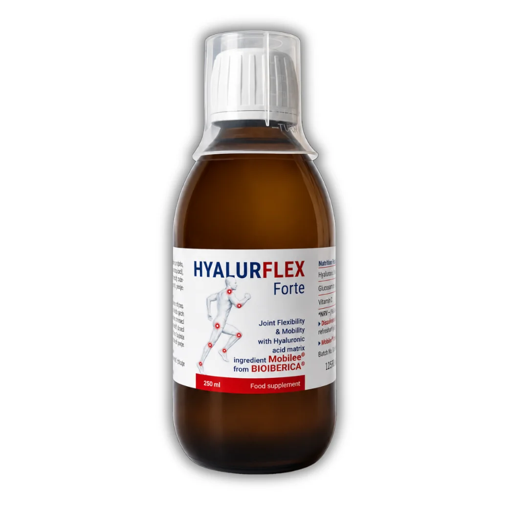 HyalurFlex Forte -Komplexná tekutá formula s kyselinou hyalurónovou, 250 ml