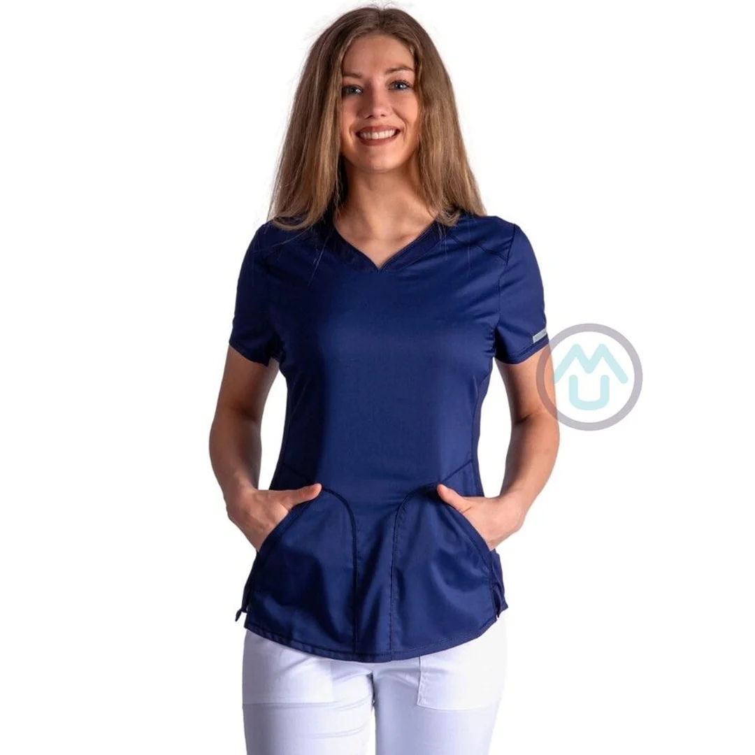 Dámska zdravotnícka blúza Cherokee Revolution ACTIVE STYLING - námornická modrá XXS