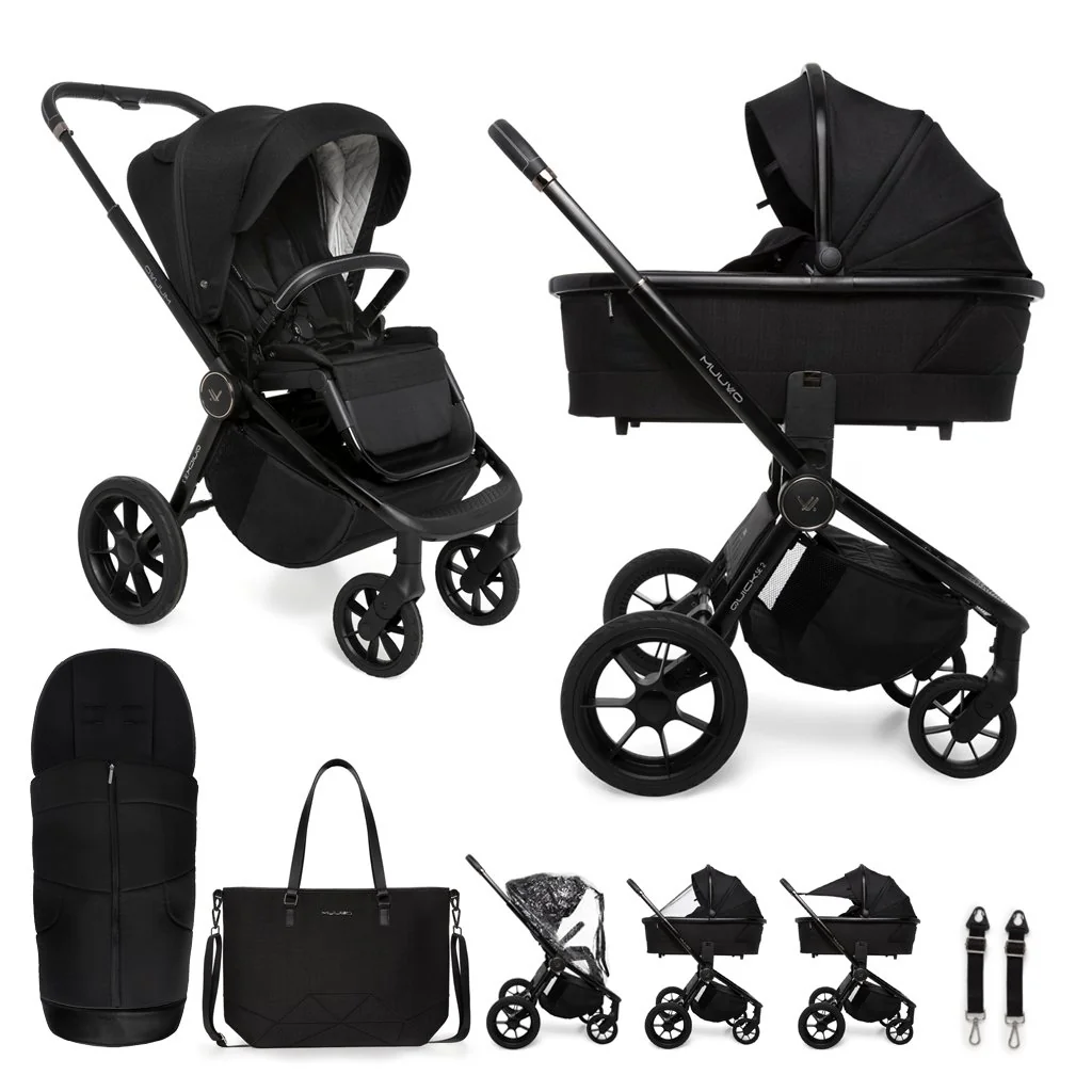 Kočík kombinovaný Quick SE 2 Chromium black set 2v1
