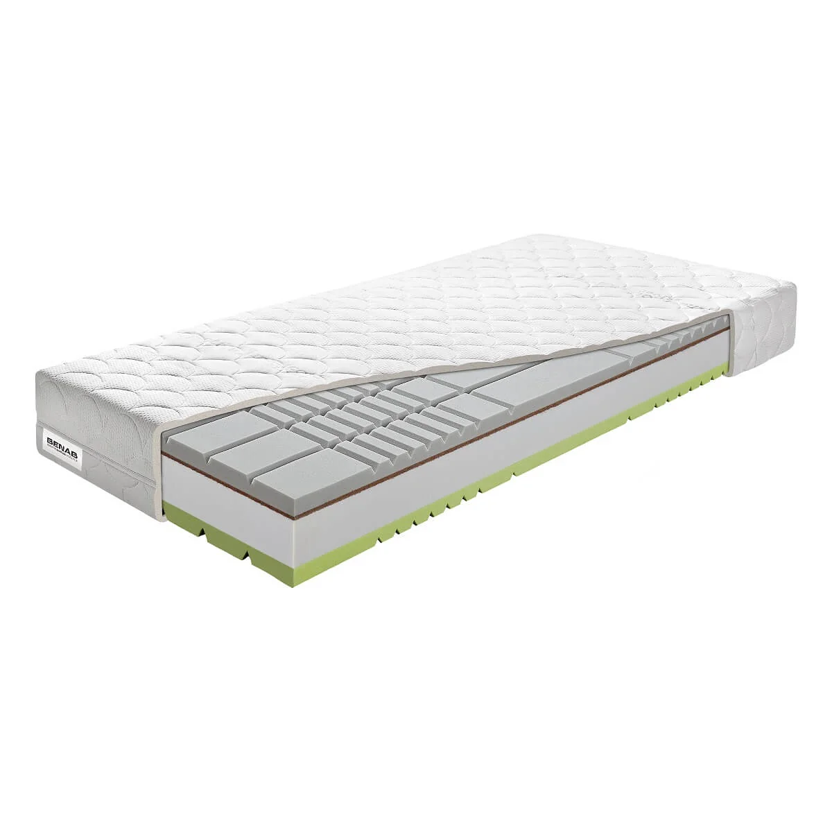 Matrac Benab Austin H3 / H4 180 x 200 cm Matrac z pamäťovej peny 22 cm sendvičový zónová ortopedické