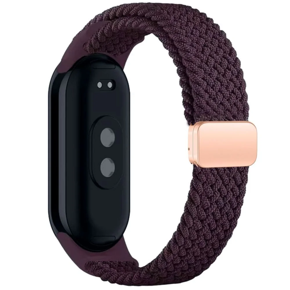 Tech-Protect Nylonmag remienok na Xiaomi Smart Band 8 / 9 / NFC, dark cherry