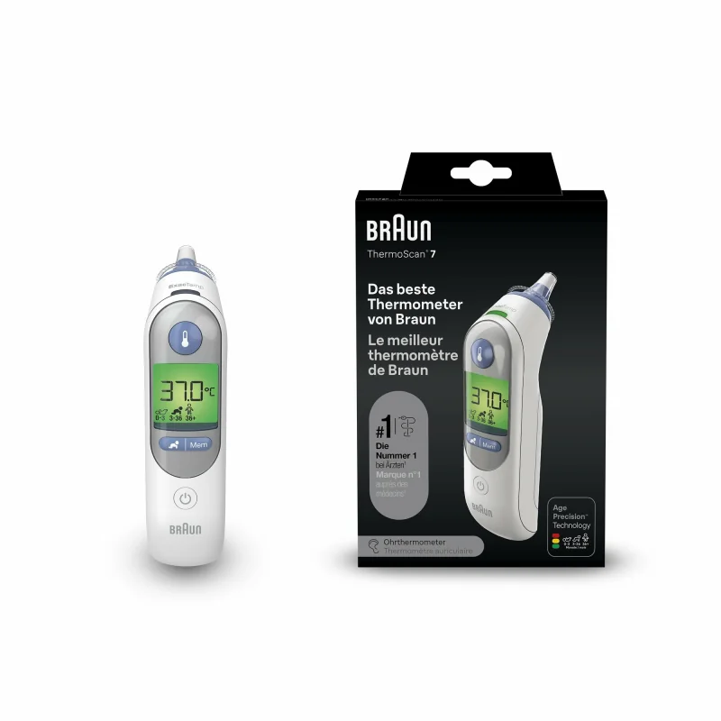 Braun ThermoScan 7 IRT6520 ušný teplomer Age Precision biely