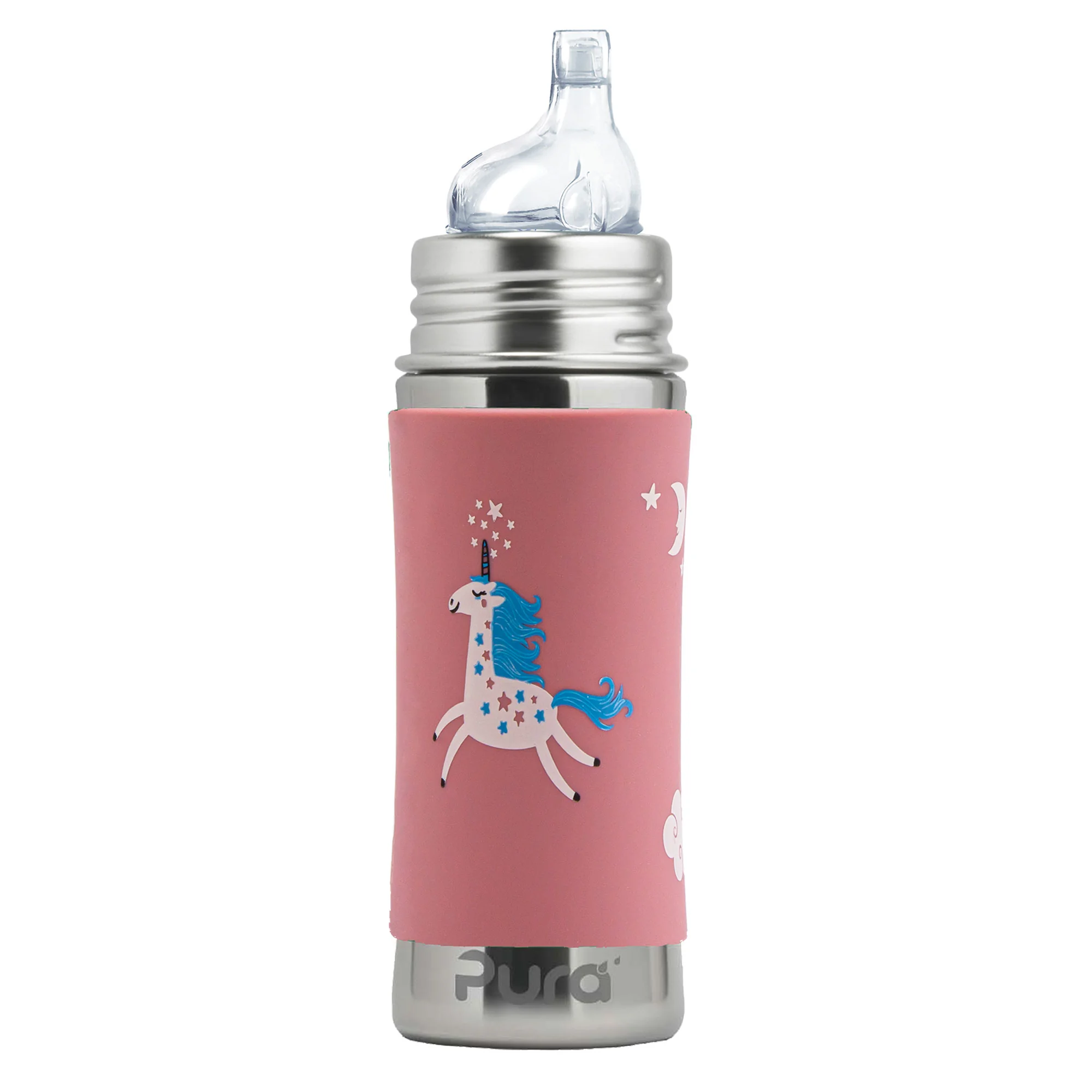 Pura nerezová fľaša s náustkom 325ml - Unicorn