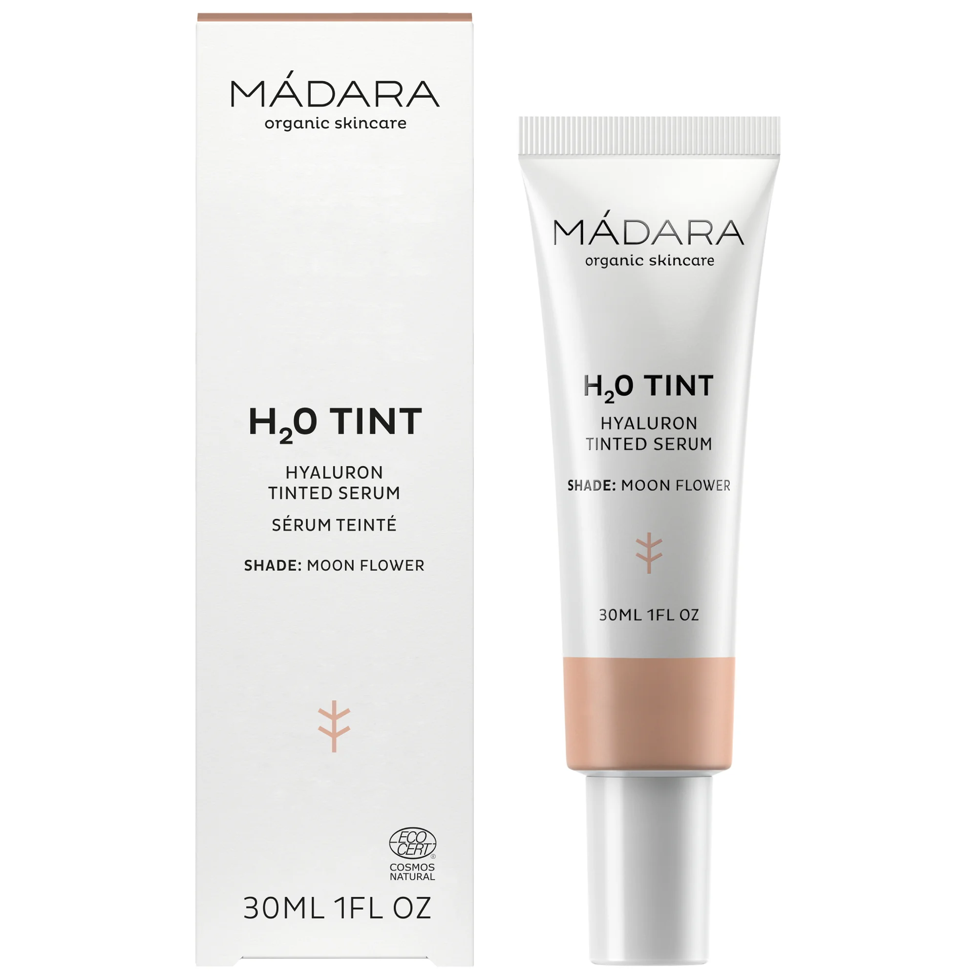 MÁDARA H2O Hyalurónové tónovacie sérum s kyselinou hyalurónovou #2 Moon Flower 30 ml