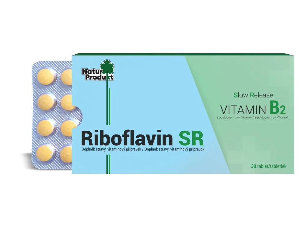 Naturprodukt B2 Riboflavin s postup.uvoľňovaním 30 tbl.