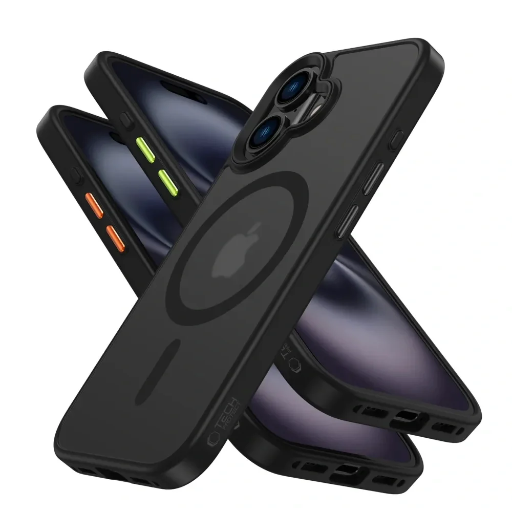 Tech-Protect Magmat XT 3-Set MagSafe kryt na iPhone 16, čierny