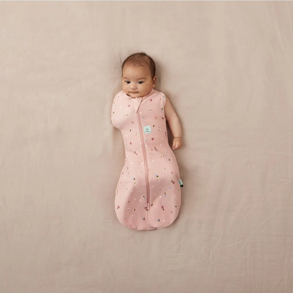 Zavinovačka a vak na spanie 2v1 Cocoon Daisies 0-3 m, 3-6 kg, 0,2 tog
