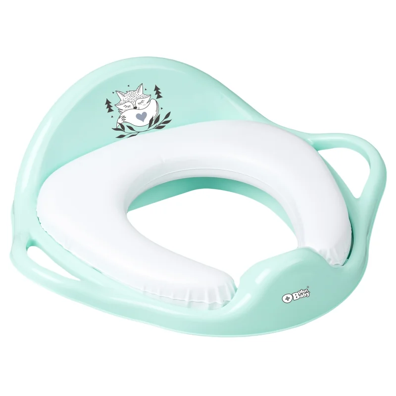 TEGA BABY Plus Baby Sedátko na WC - mäkké, Líška, zelená