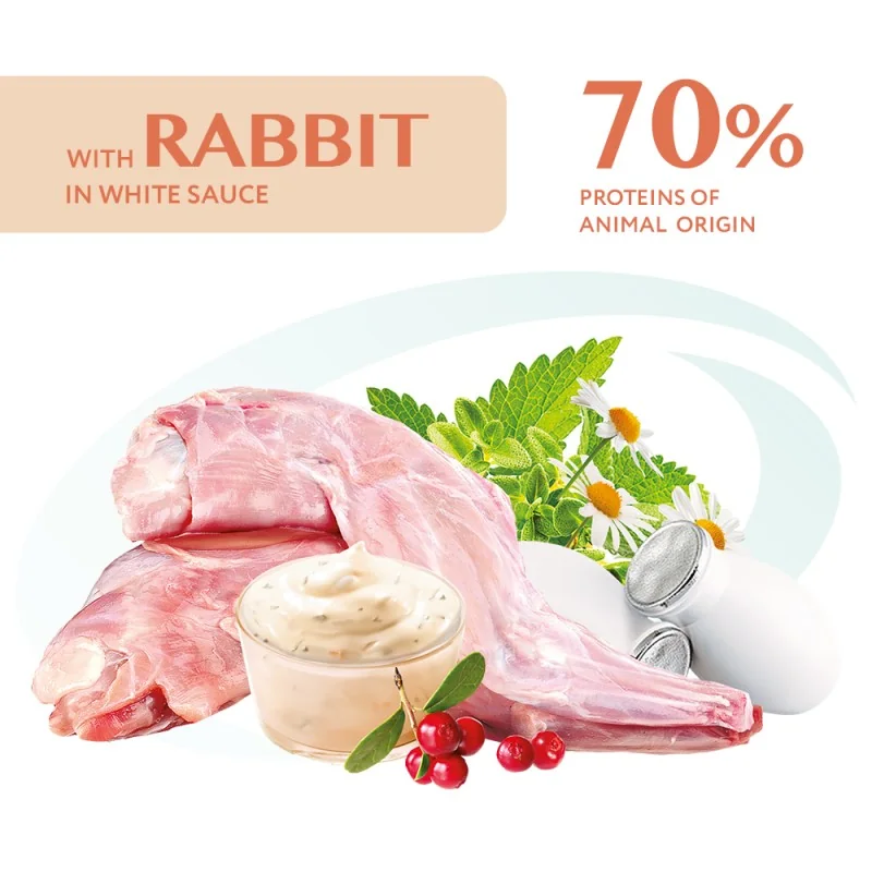 OPTIMEAL™ Superpremium kapsička pre mačky s králikom v bielej omáčke 85 g (5476)