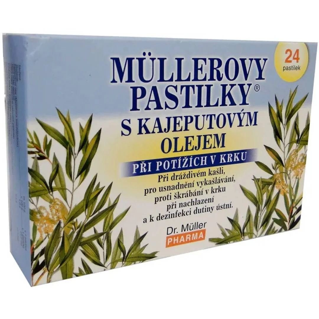 DR.MULLER pastilky s kajeputovým olejom 24ks