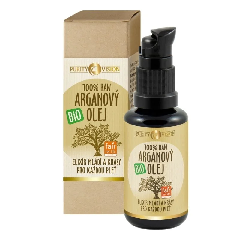 Purity Vision Raw Bio Arganovy Olej 30ml 1×30 ml, arganový olej