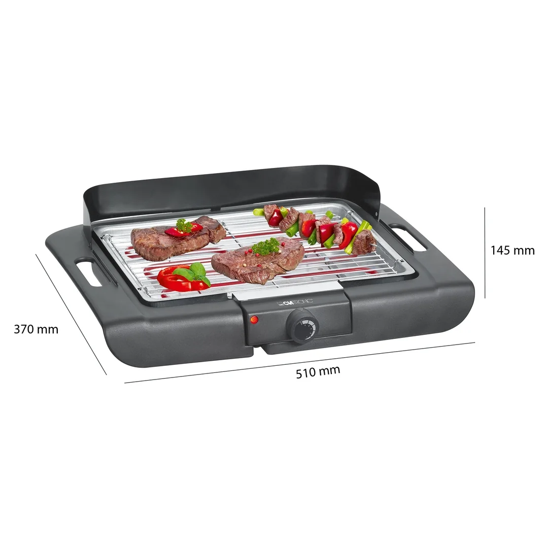 BQ 3507 stolový gril čierny