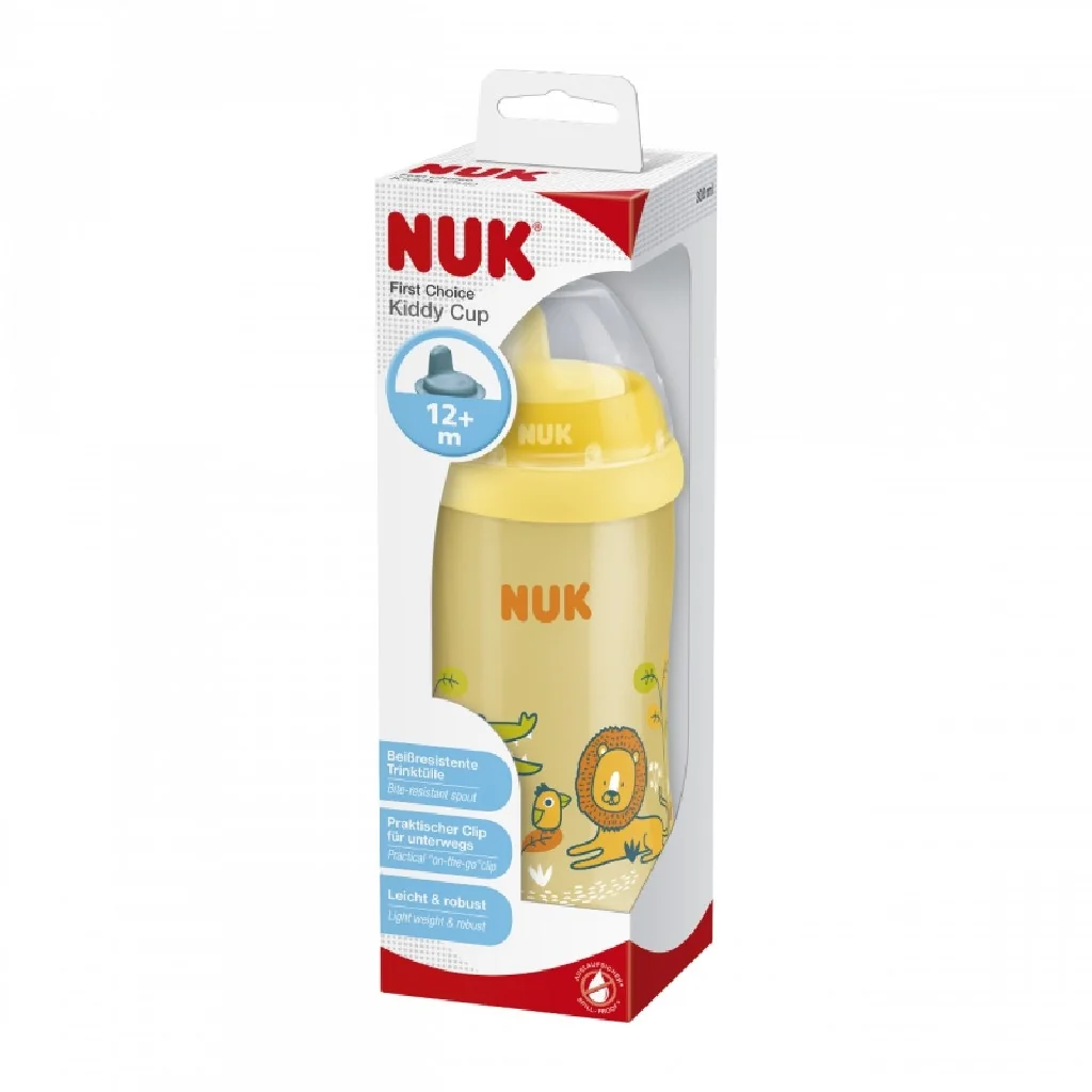 Detská fľaša NUK Kiddy Cup 300 ml ružová