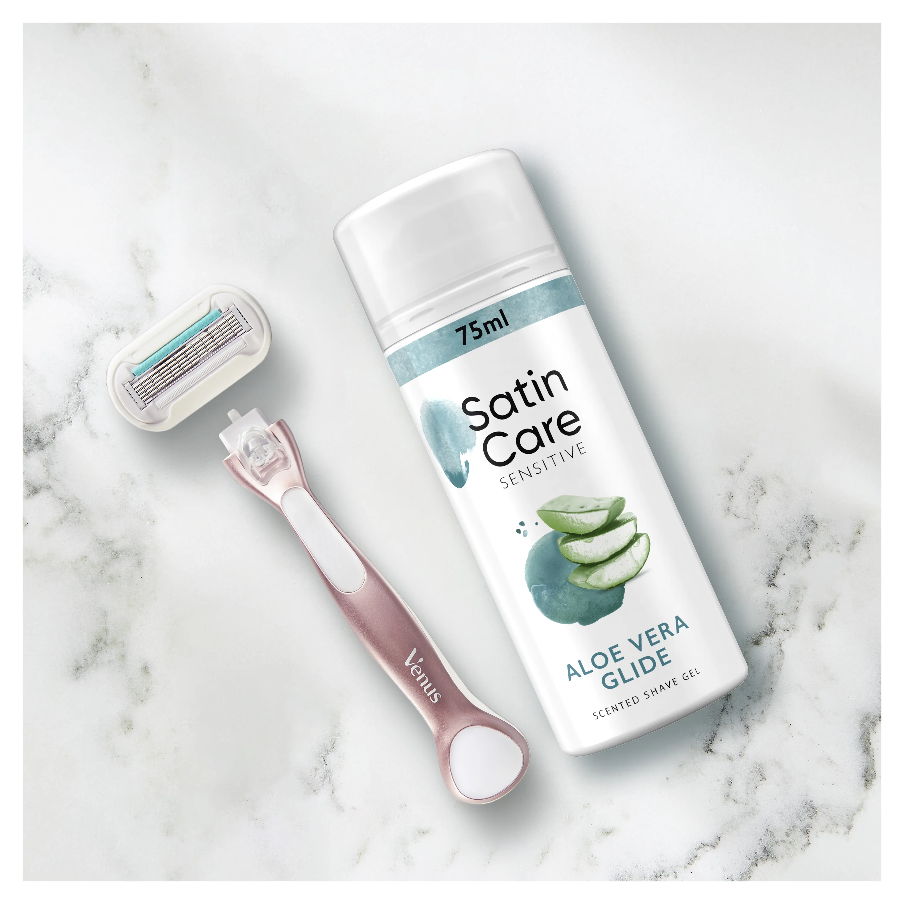 Satin care gél na holenie, Aloe Vera 75 ml