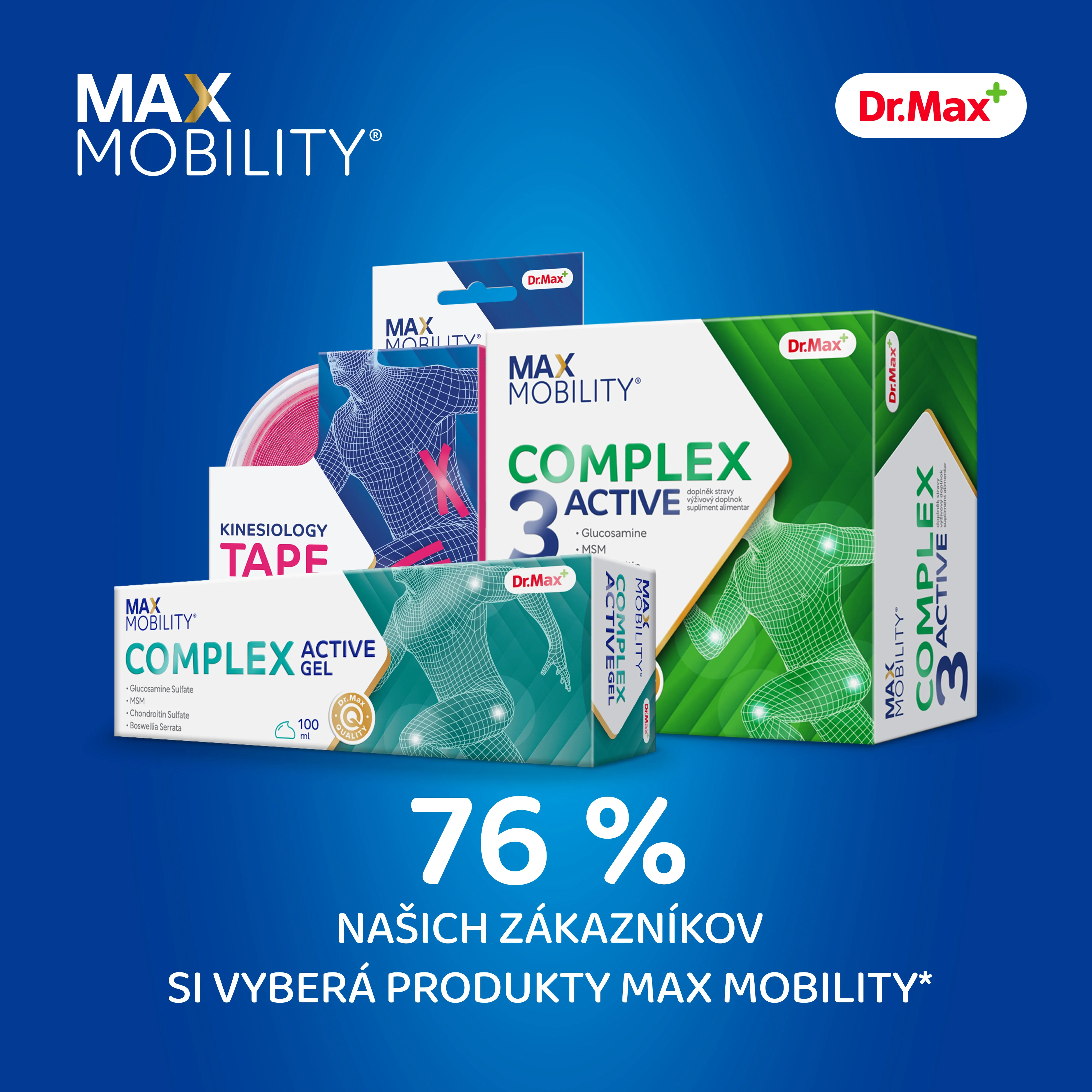 Dr. Max Chondroitin 400 Active 1×60 cps, kĺbová výživa