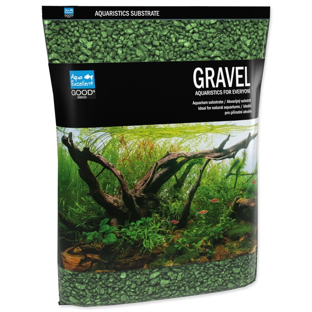 Piesok Aqua Excellent olivově zelená 3-6mm 3kg