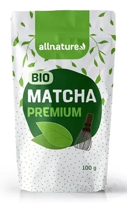 Allnature Matcha Premium BIO 100 g 1×100 g, čaj matcha