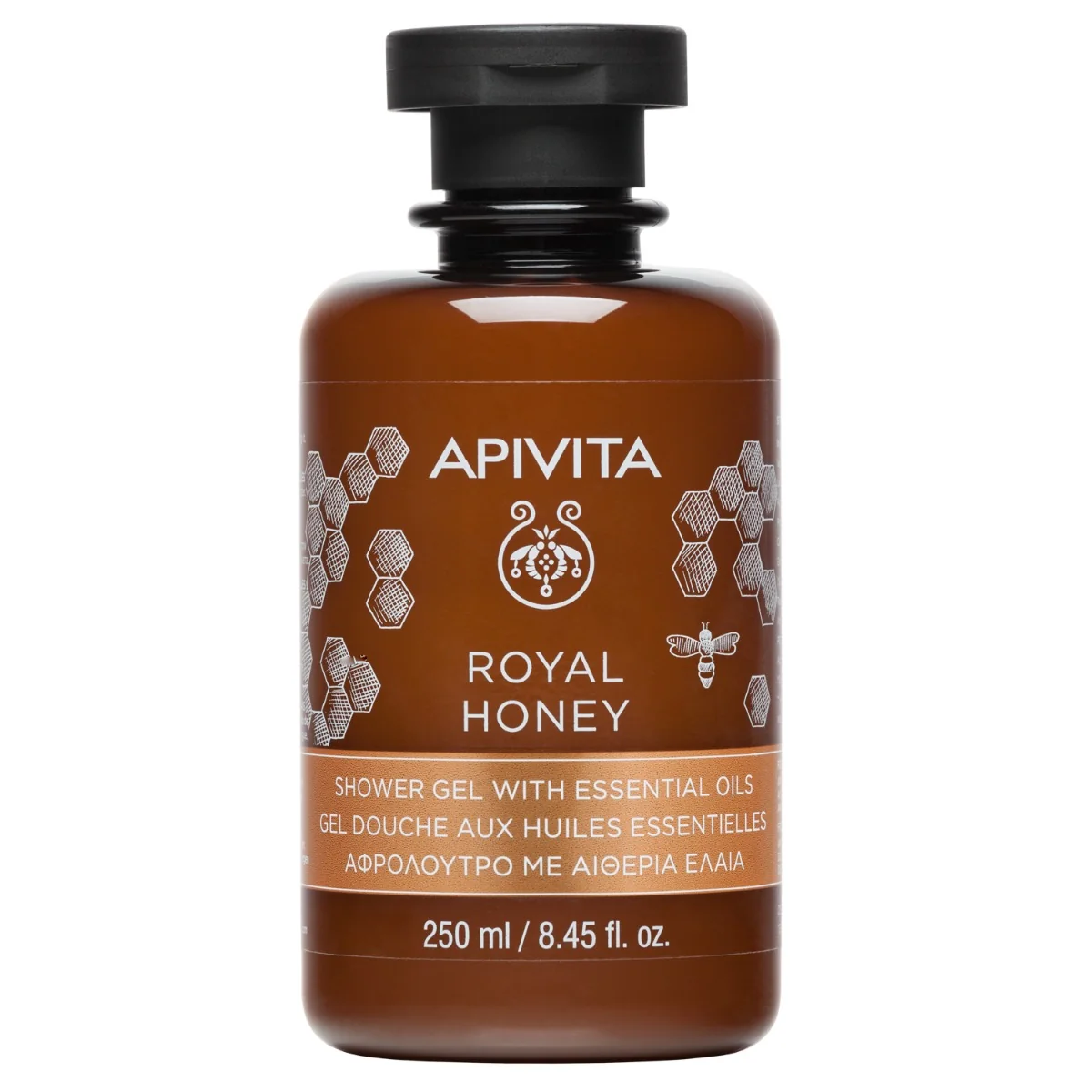 APIVITA Royal Honey Creamy Shower-gel with Essential Oils, 250ml 1×250 ml, sprchovací gél
