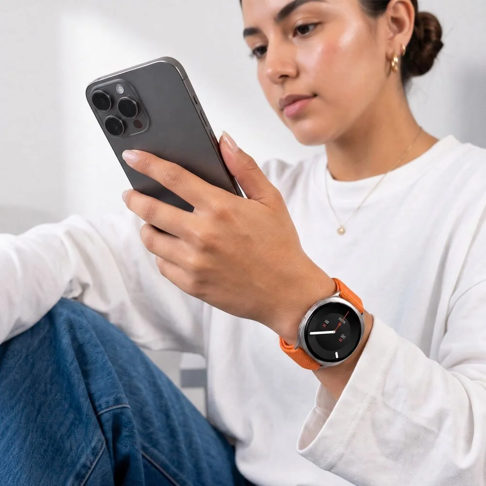 Tech-Protect Nylon Clasp remienok na Samsung Galaxy Watch 8 / 9 / Classic (40 / 44 / 46mm), orange