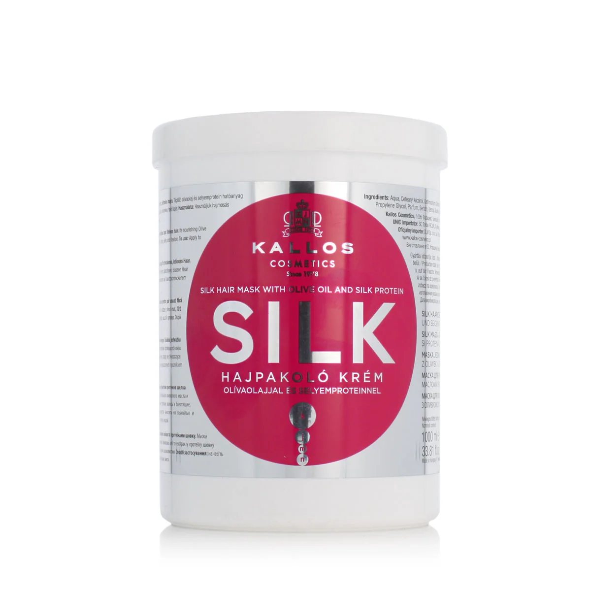 Kallos Silk Hair Mask With Olive Oil And Silk Protein 1000 ml