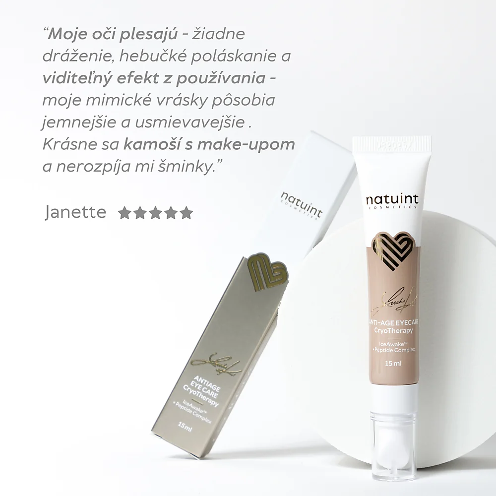 Natuint cosmetics - Exclusive - Očný krém proti vráskam - denný Exclusive - Antiage Day Eye Care