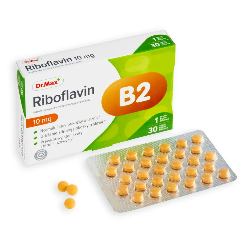 Dr. Max Riboflavín 10 mg 1×30 tabliet