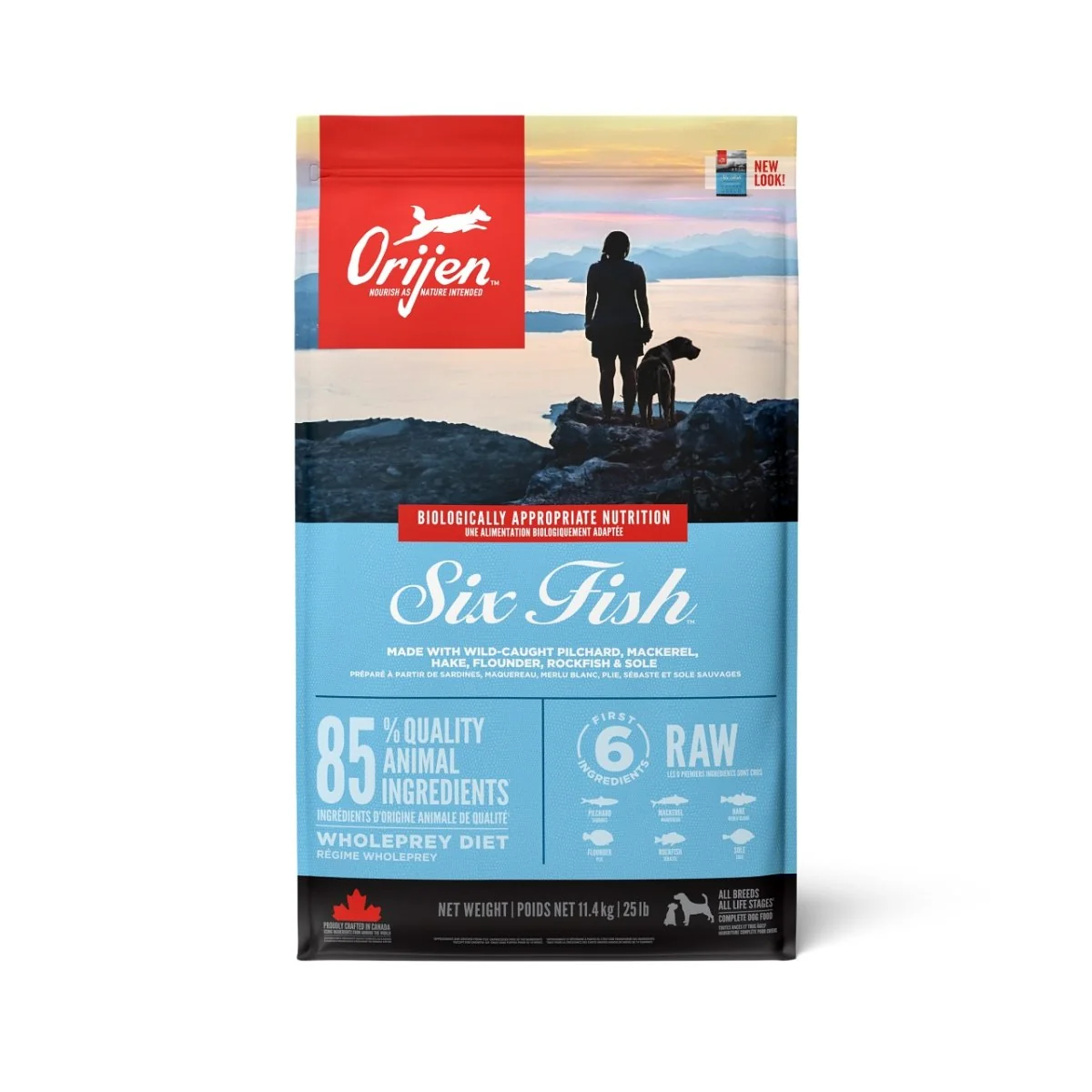 Kompletné granule pre psov Six Fish 6 kg