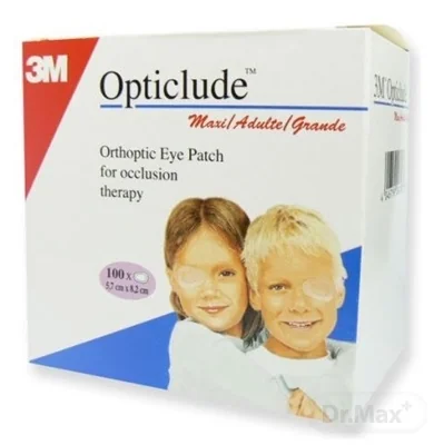 3M Opticlude Maxi Očná náplasť [SelP] 5,7x8,2 cm, ortoptická (1539/100) 1x100 ks