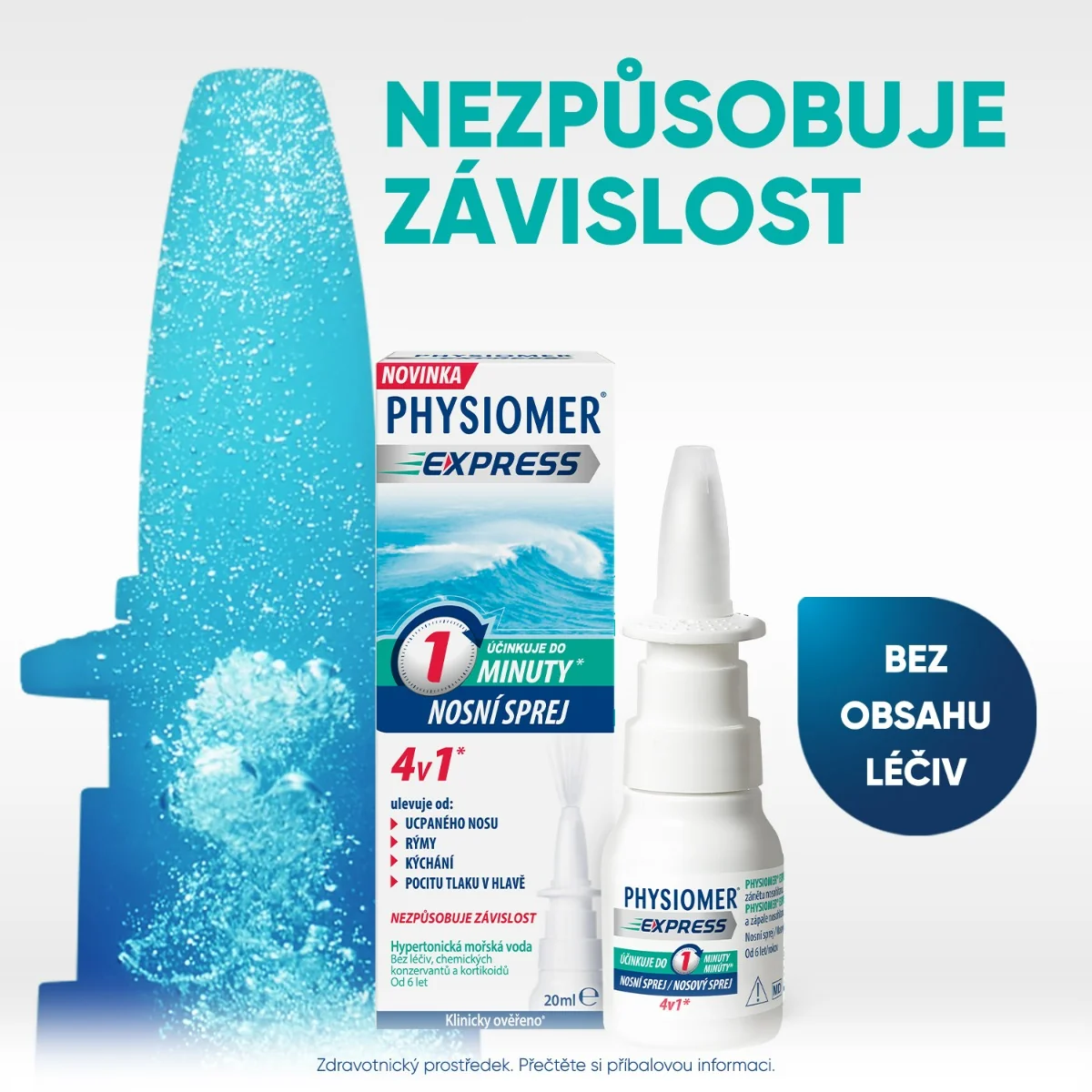 Physiomer Express 20 ml 1×20 ml, nosový sprej