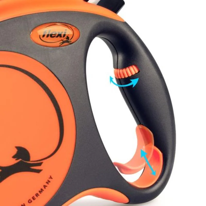 Vodítko Flexi Xtreme páska L oranžové 8m